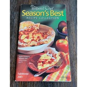 The Pampered Chef Season's Best Recipe Collection Fall Winter 2001 Vintage Book